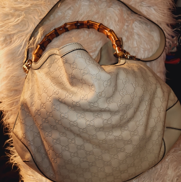 Gucci Guccissima Bamboo 2way shoulder hand hobo bag - Picture 4 of 8